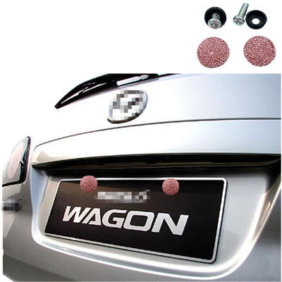 License Plate Frame Tag Cover Screw Caps for US Car